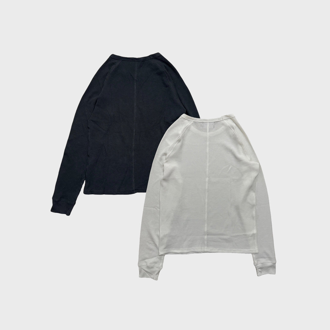 WAFFLE RAGLAN LONG SLEEVE