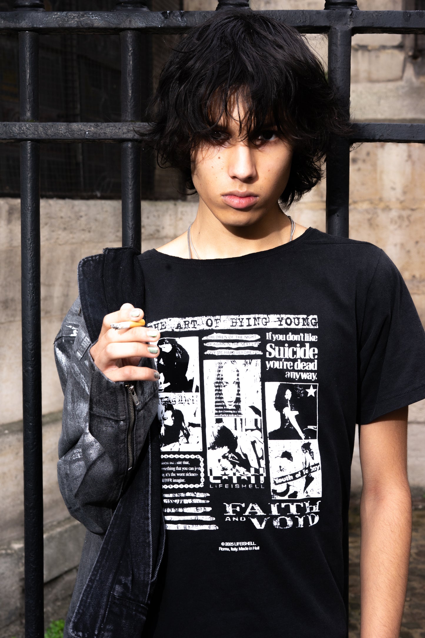 VOID T-SHIRT AGED BLACK
