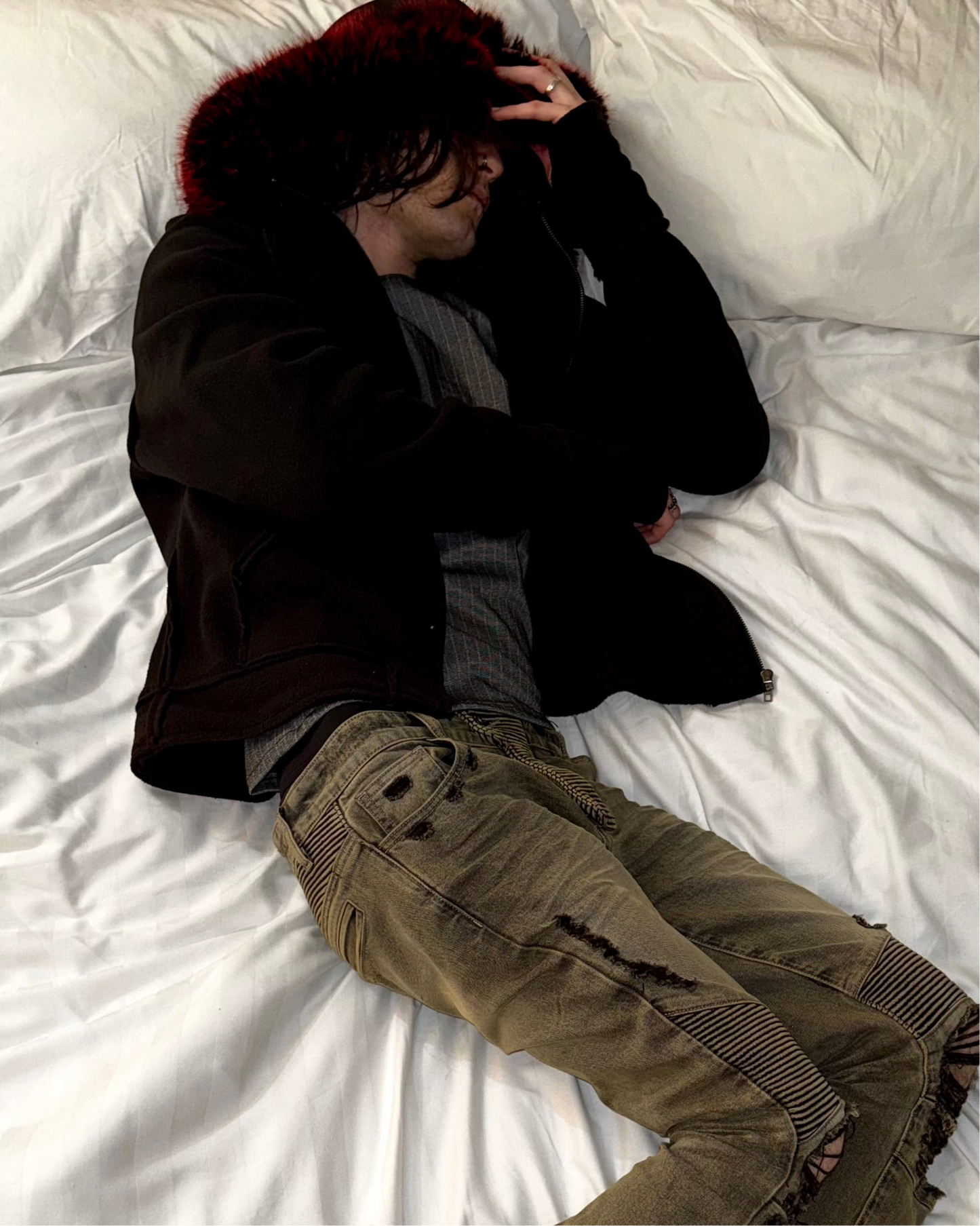 FLEECE FUR PARKA JACKET