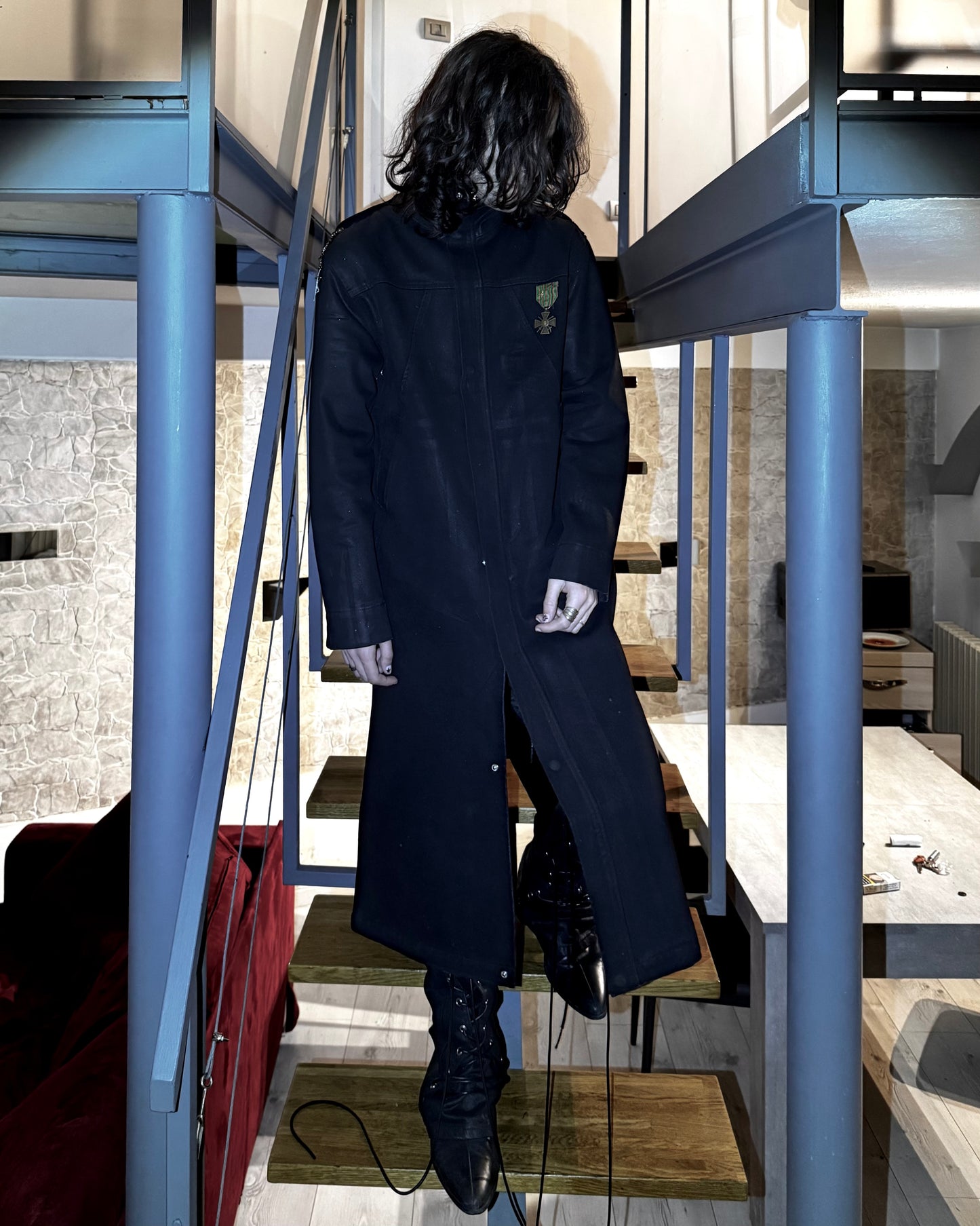 DRACULA LONG DENIM COAT