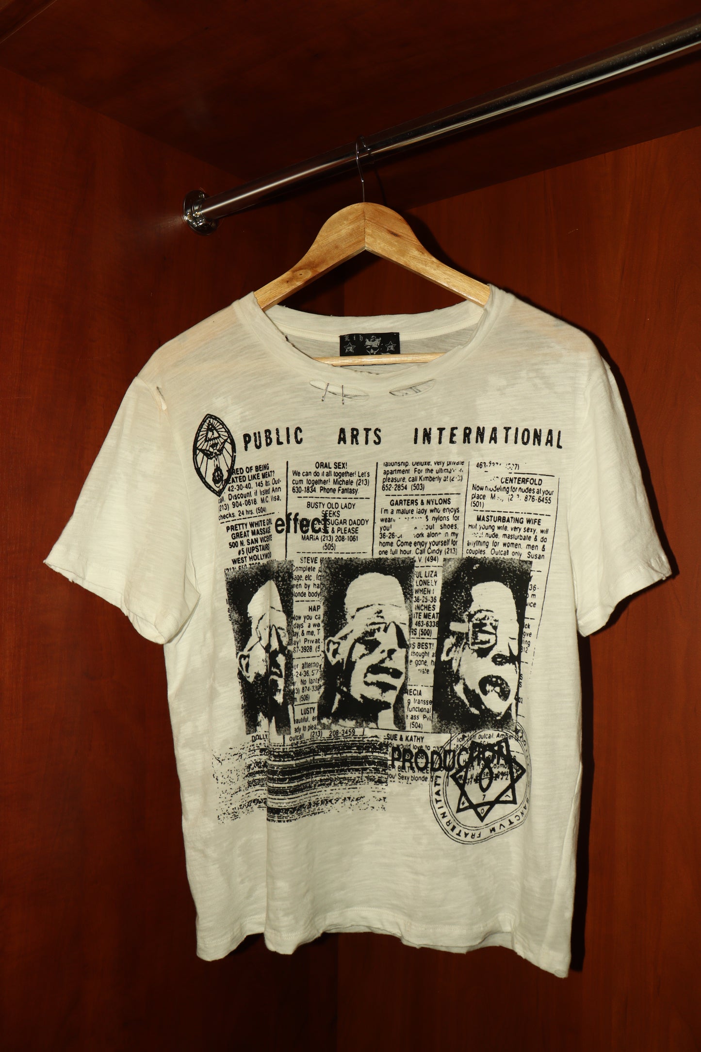 HOLLYWOOD SLUB COTTON T-SHIRT