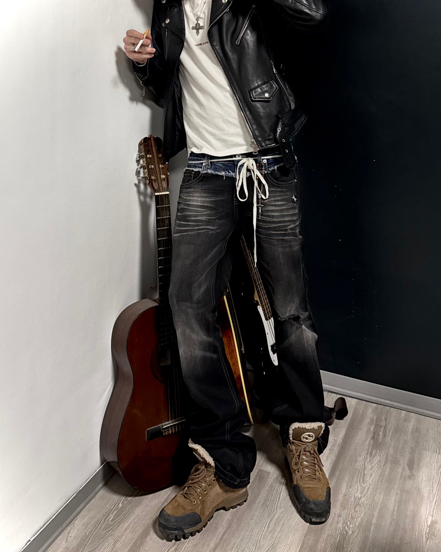 “REVIVAL” BLACK BOOTCUT DENIM