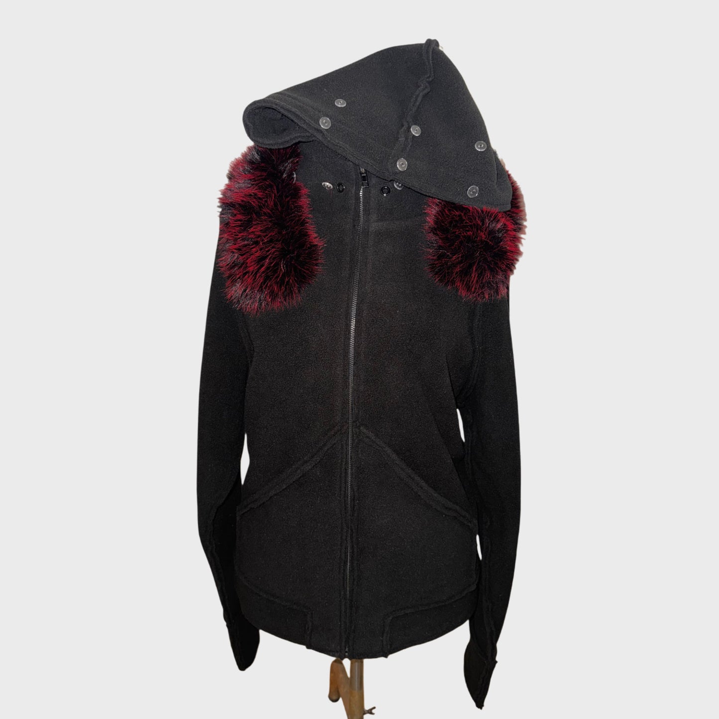 FLEECE FUR PARKA JACKET