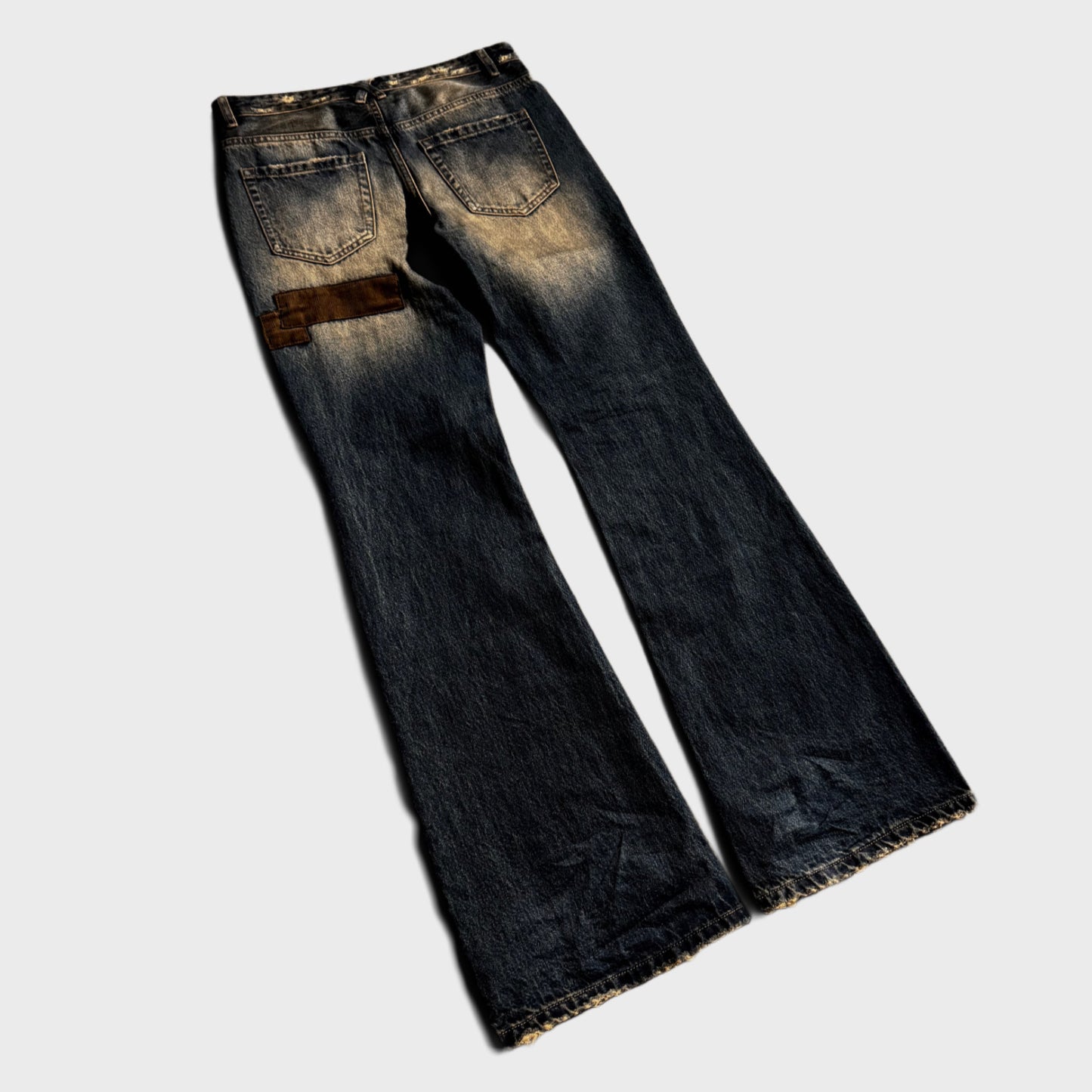 “1984” USED PATCHWORK RELAXED DENIM