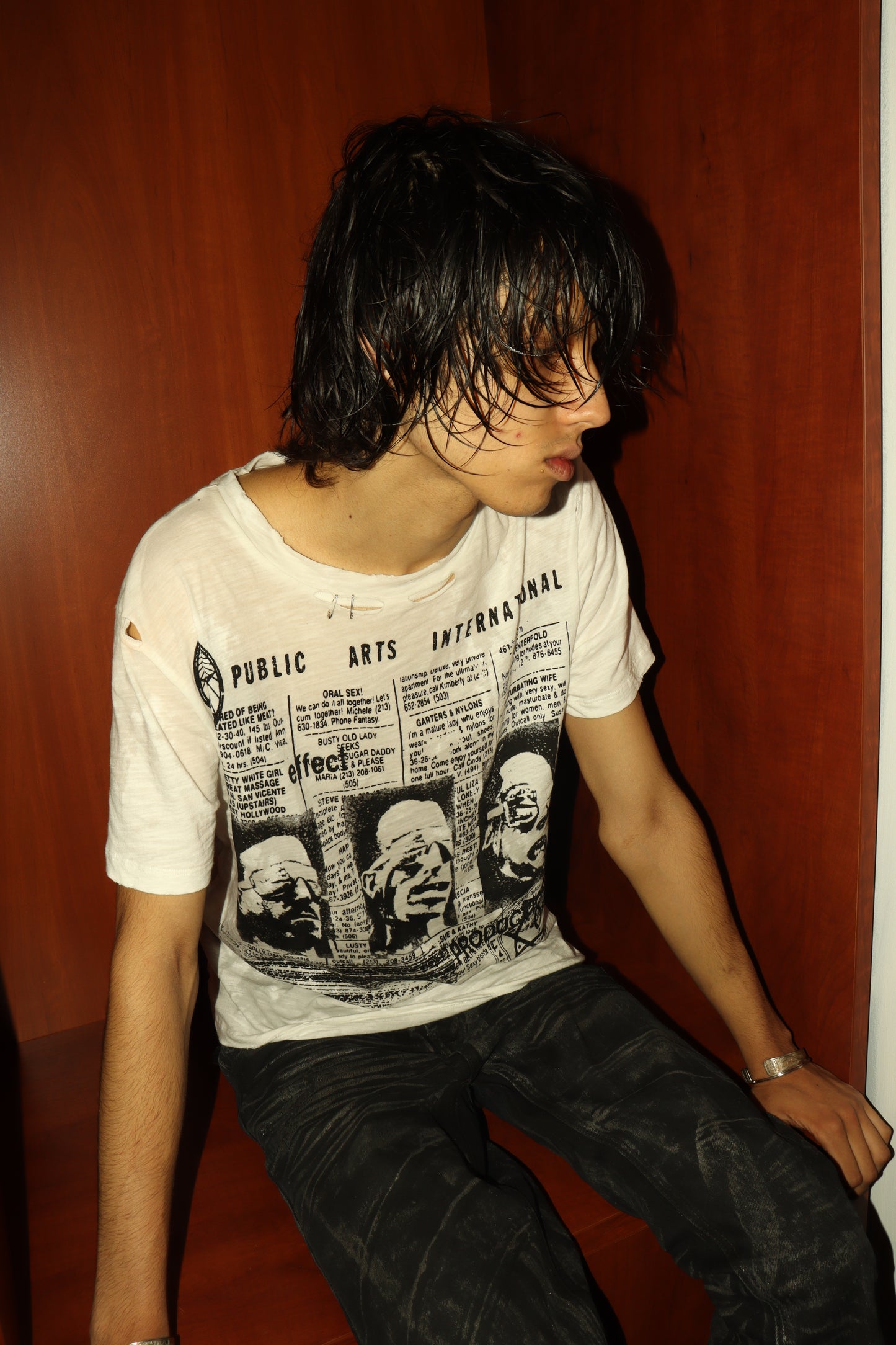 HOLLYWOOD SLUB COTTON T-SHIRT