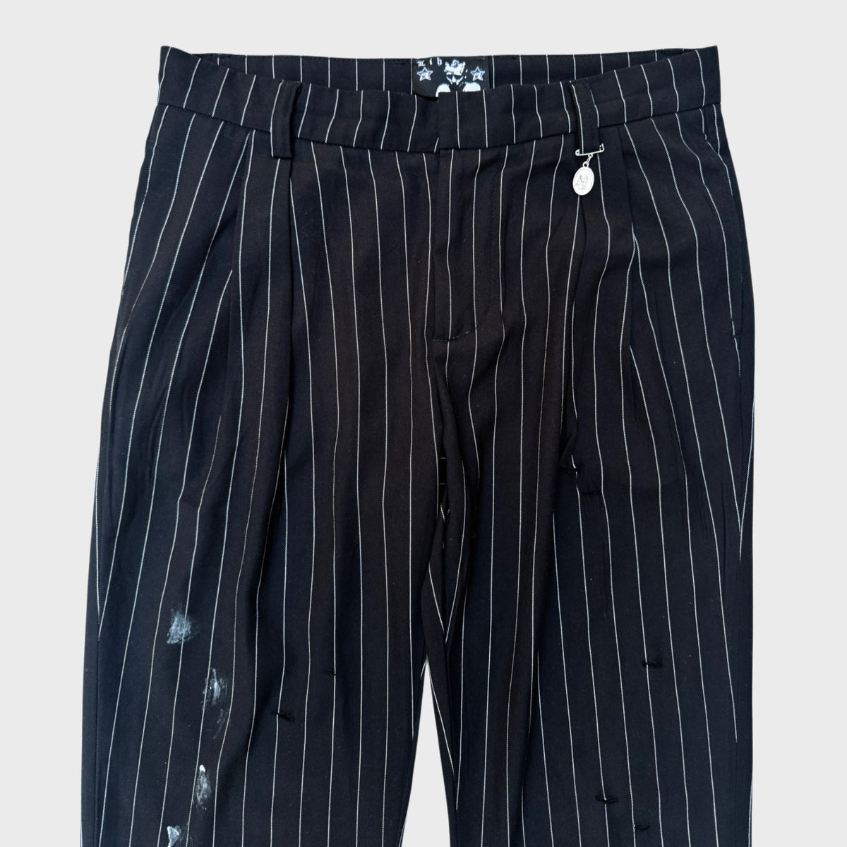 THE DAPPER DON PINSTRIPE RELAXED TROUSERS