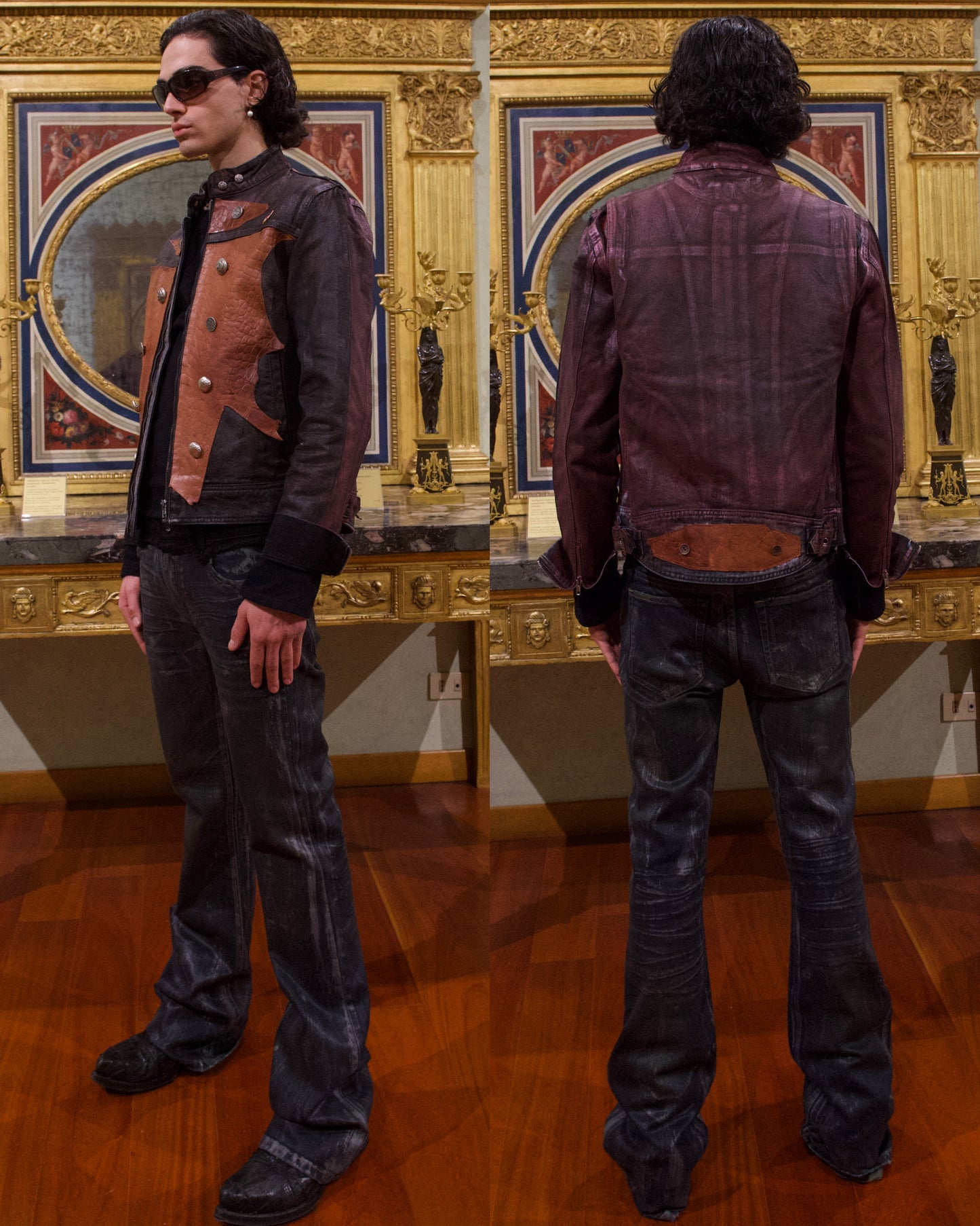 ATELIER NAPOLEON RUSTIC COCCO LEATHER JACKET