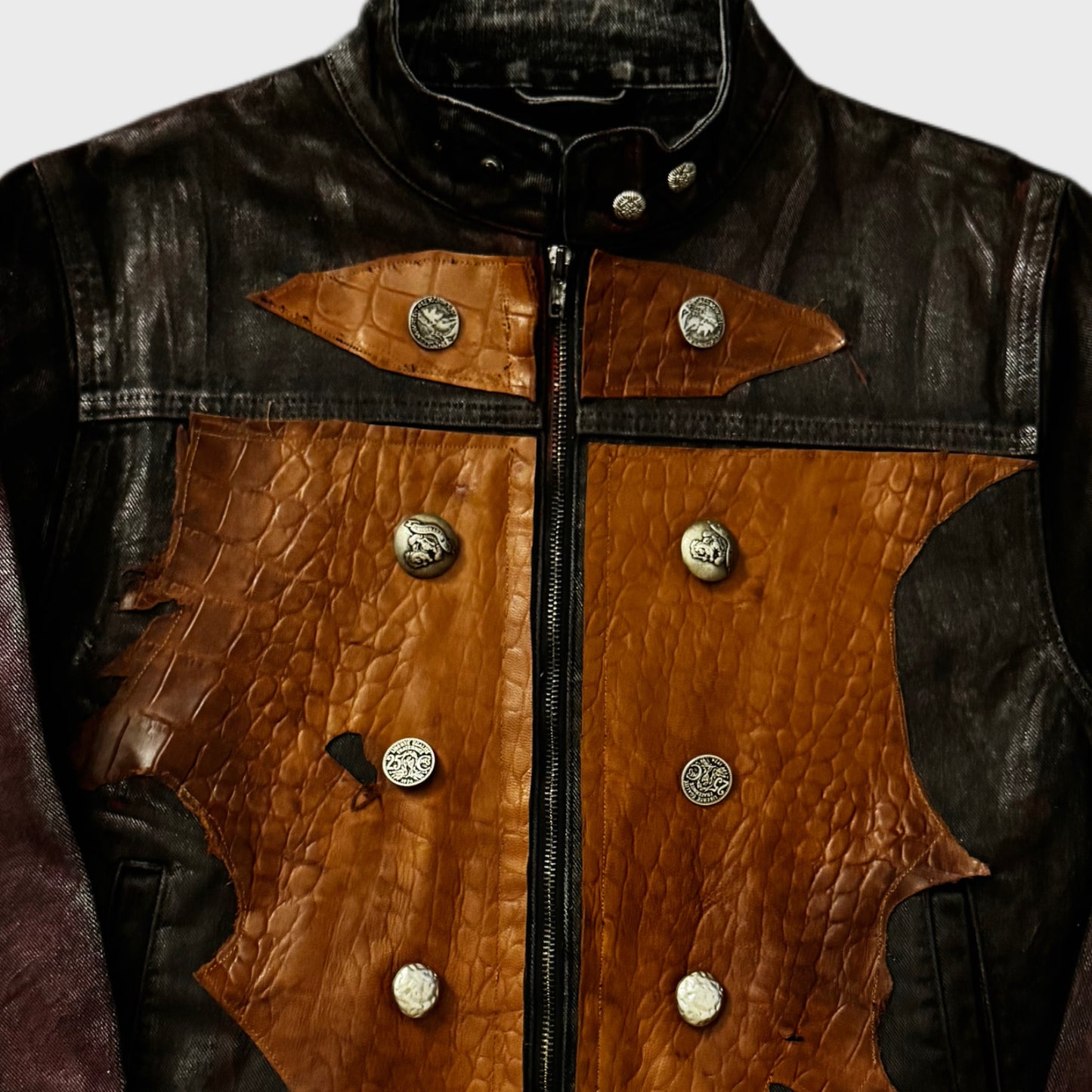ATELIER NAPOLEON RUSTIC COCCO LEATHER JACKET