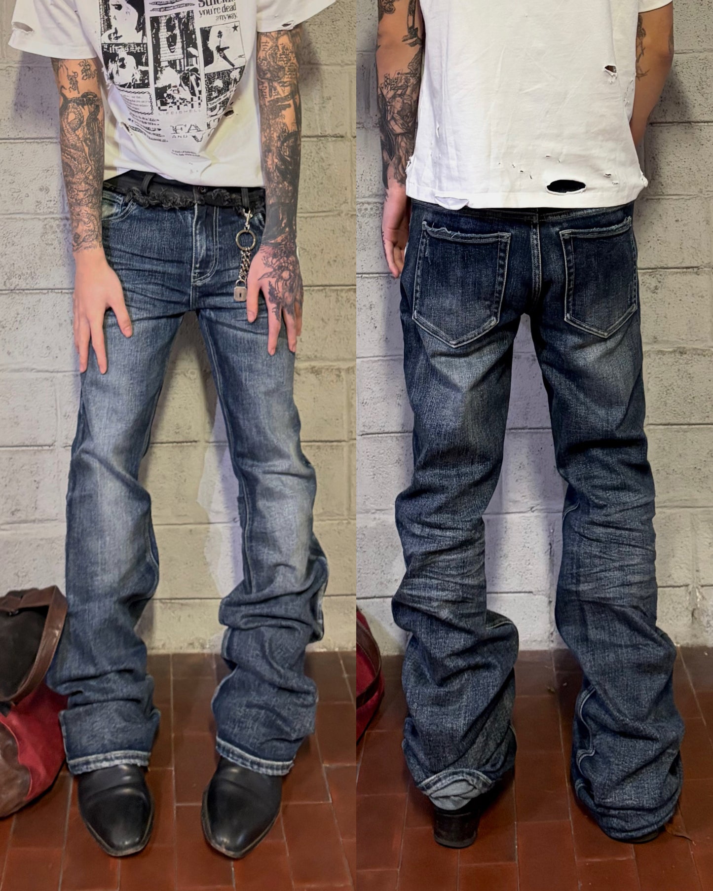 “REVIVAL” BLUE BOOTCUT DENIM