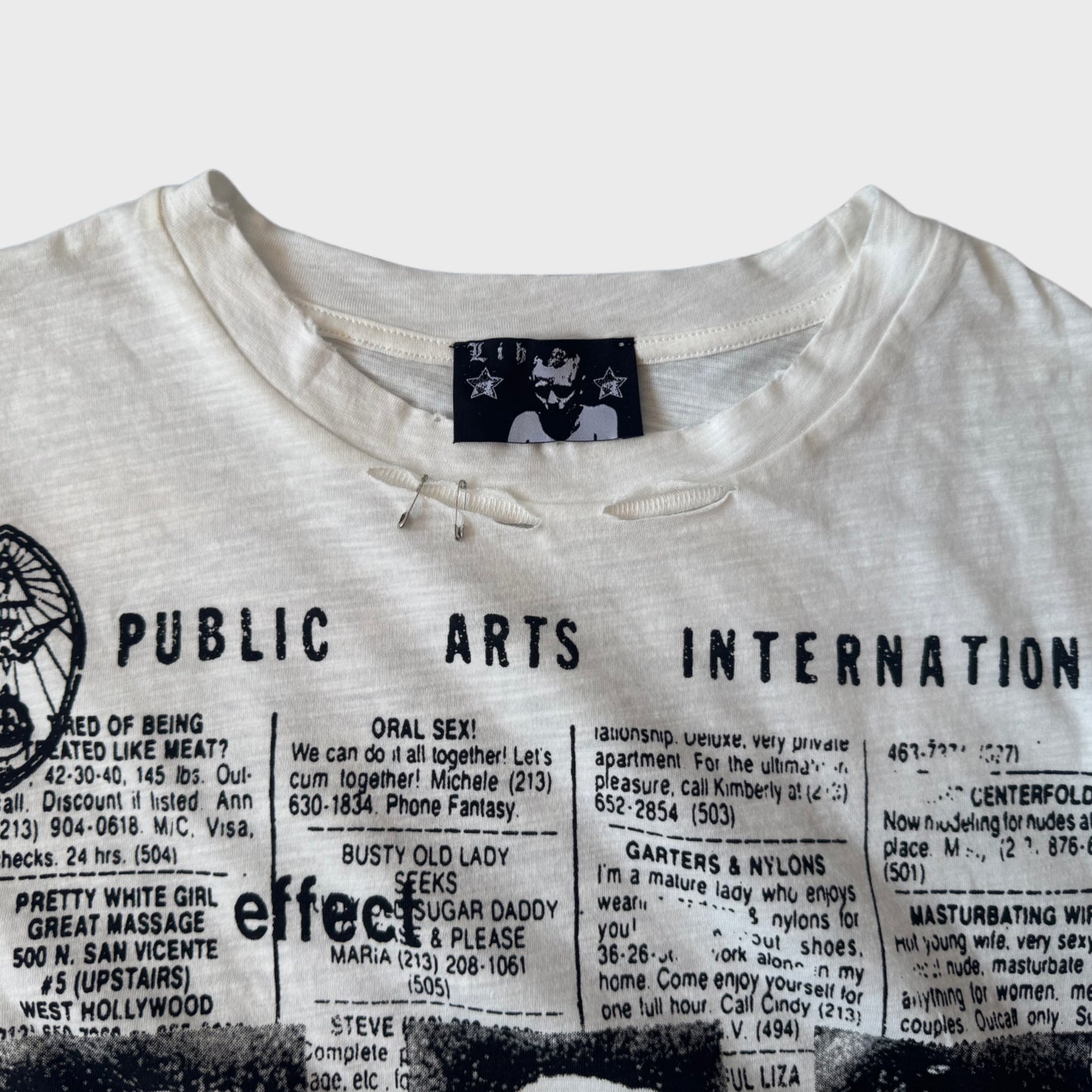 HOLLYWOOD SLUB COTTON T-SHIRT