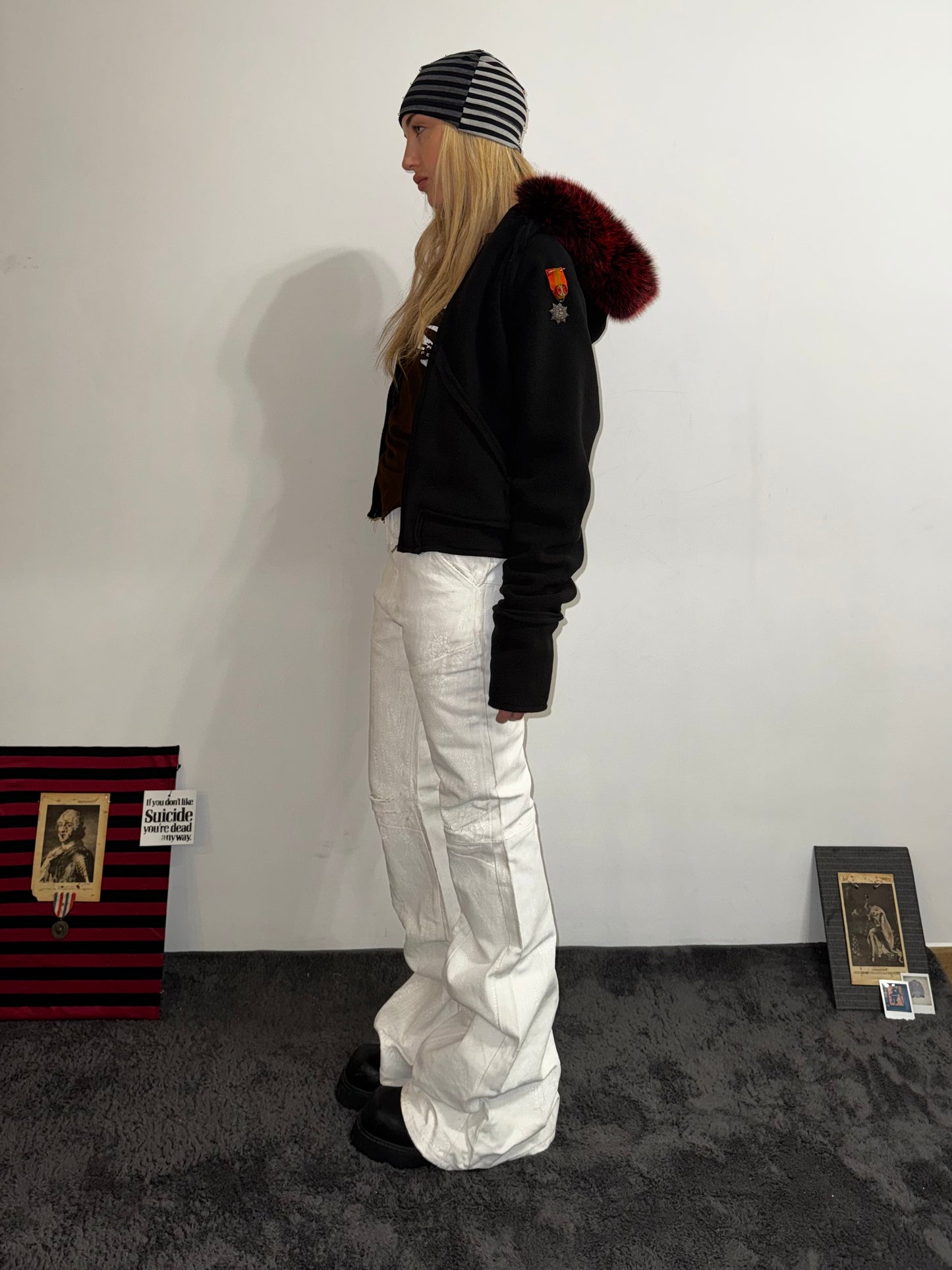 CRACK(PAIN)T FLARED JEANS