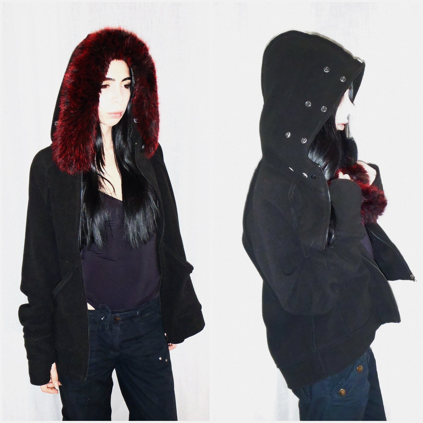 FLEECE FUR PARKA JACKET