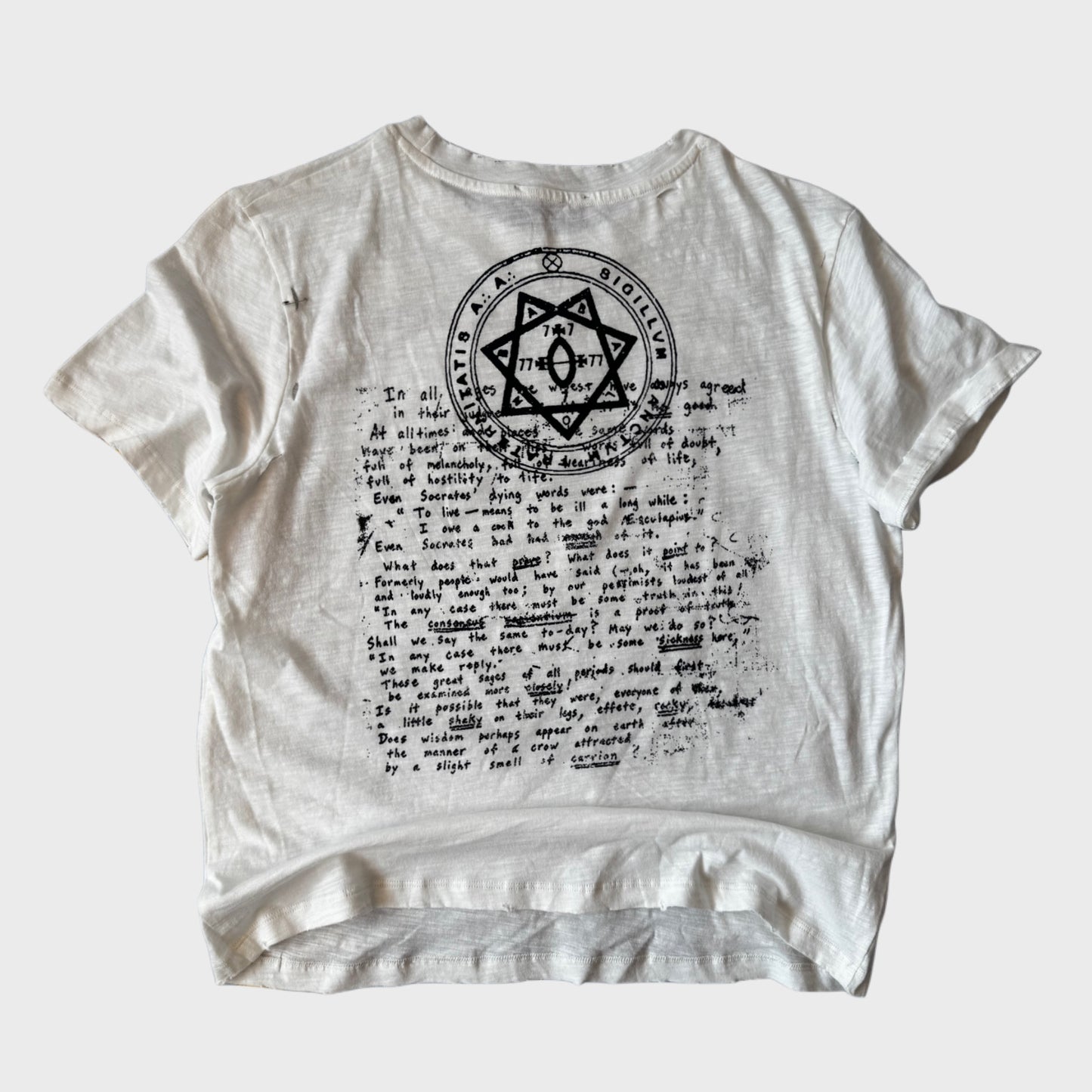 HOLLYWOOD SLUB COTTON T-SHIRT