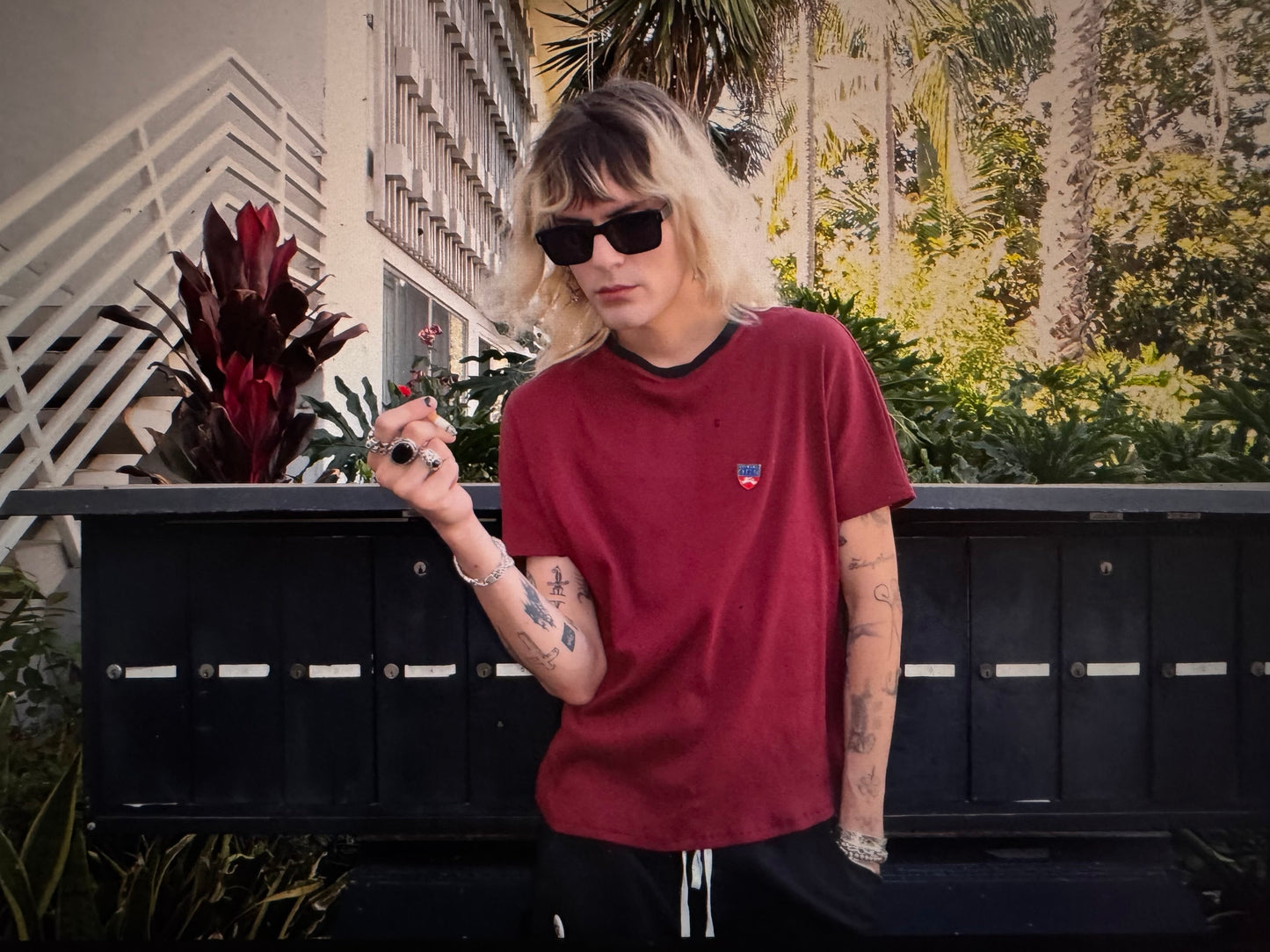 RIBBON COTTON T-SHIRT