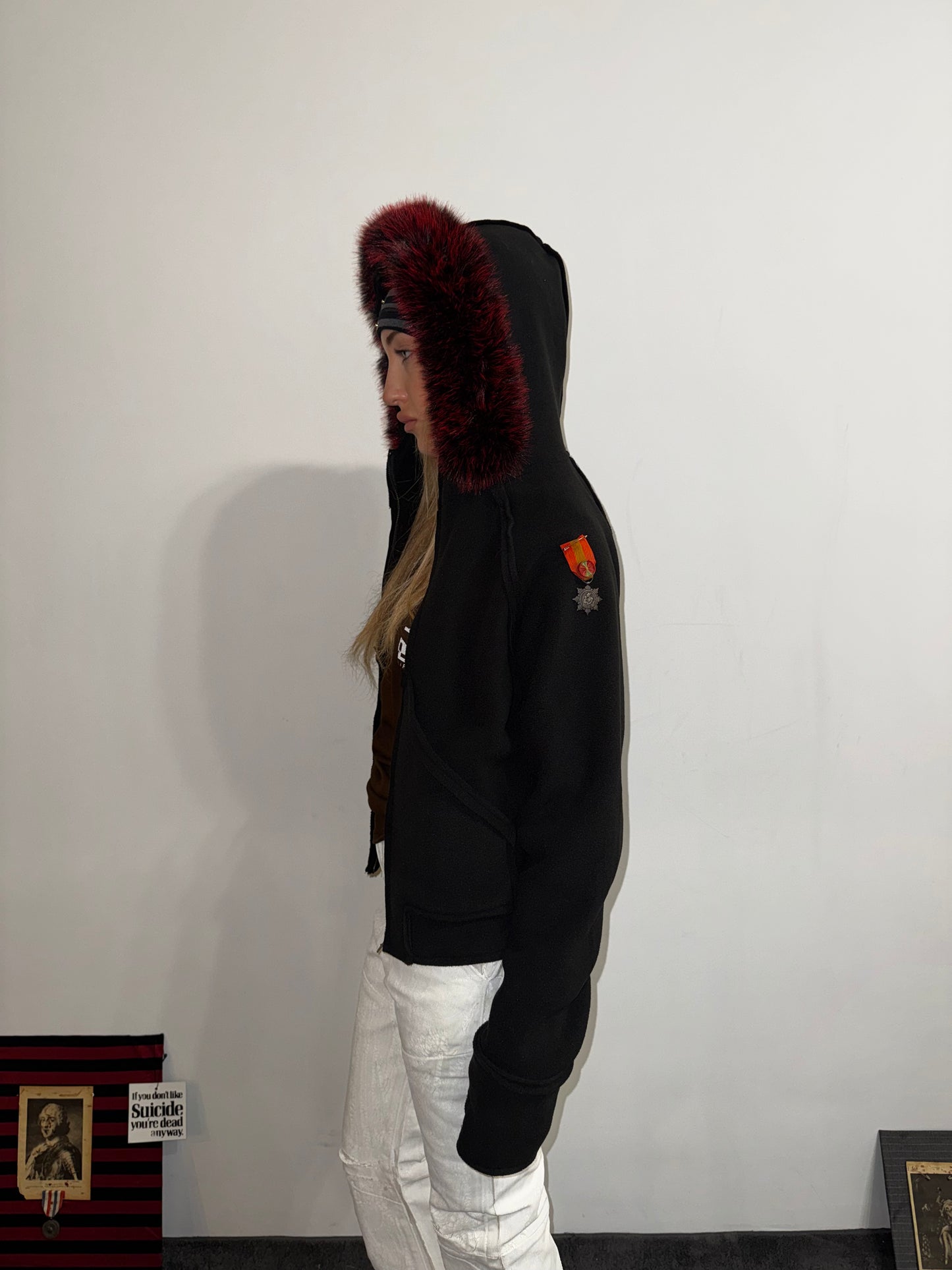 FLEECE FUR PARKA JACKET