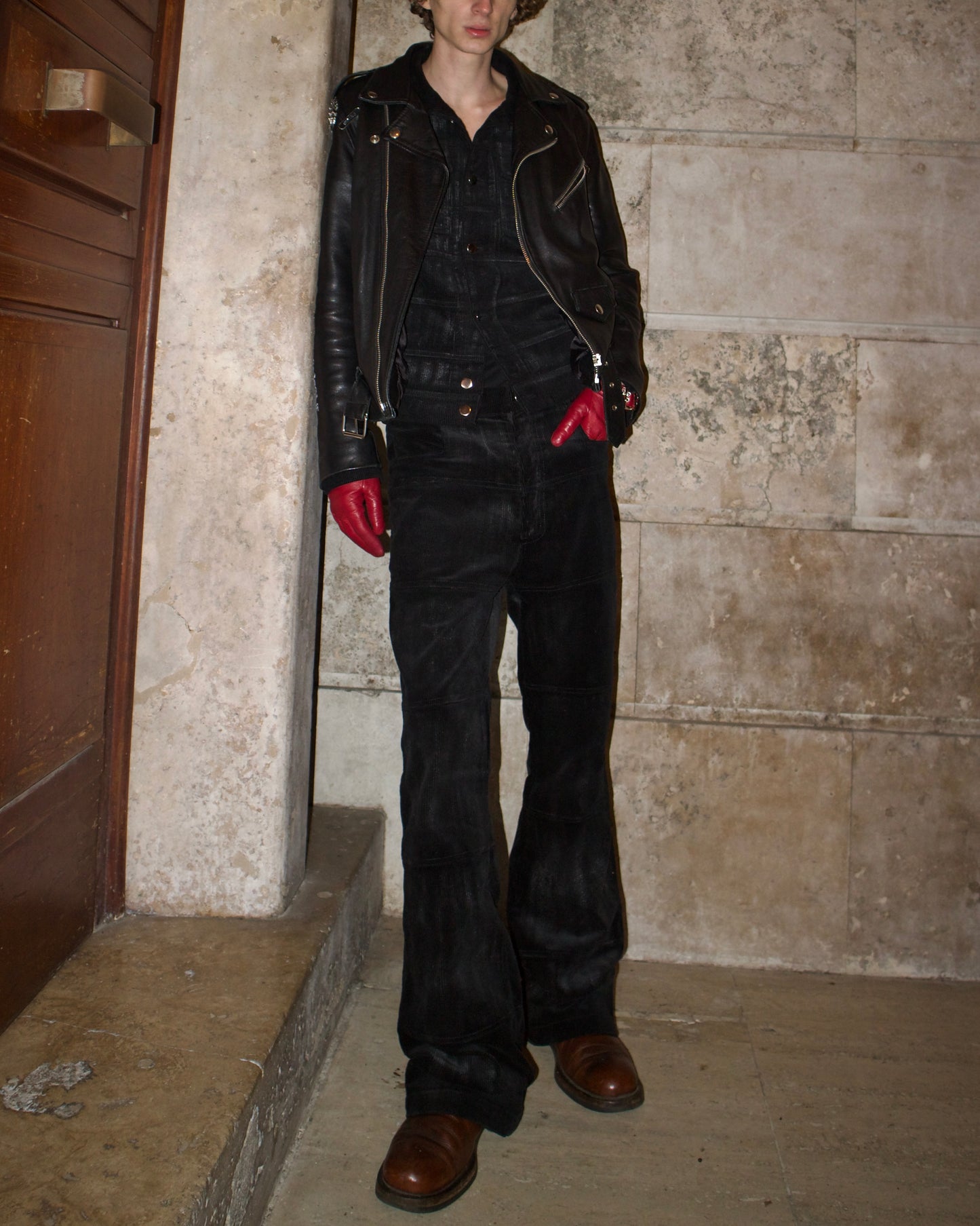 CORDUROY HAGI WAX FLARED PANTS