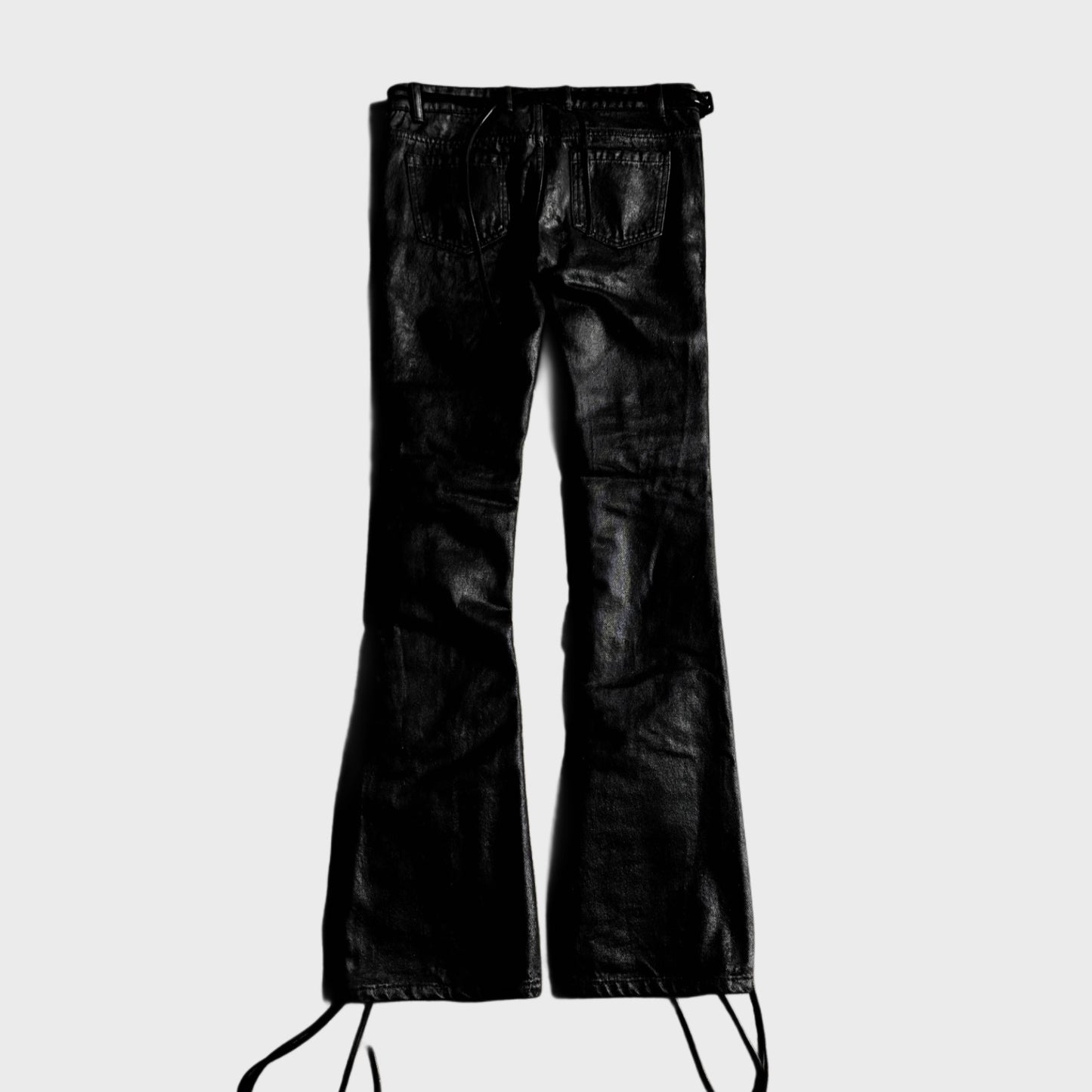 “RUNWAY” LACEUP WAX DENIM