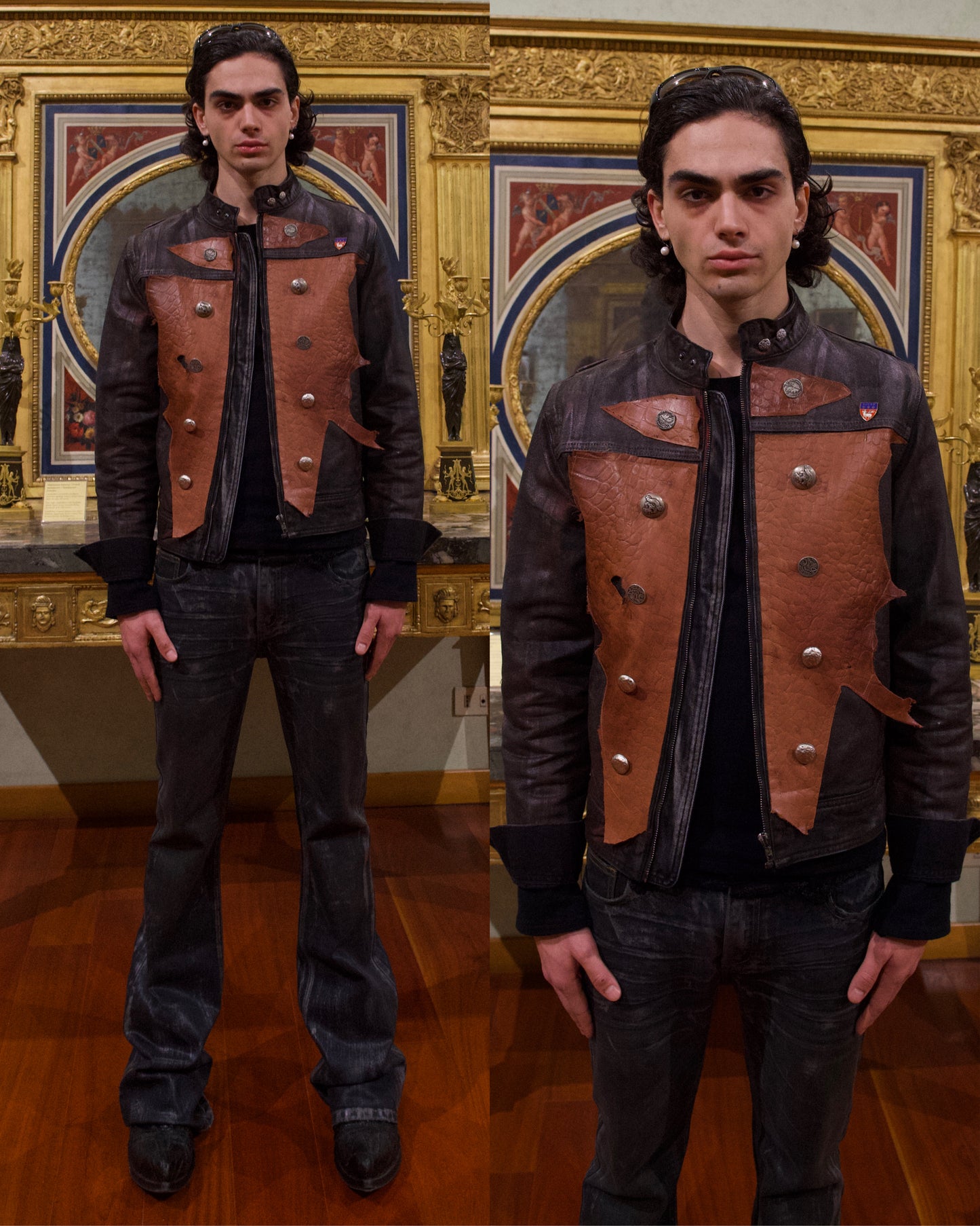 ATELIER NAPOLEON RUSTIC COCCO LEATHER JACKET
