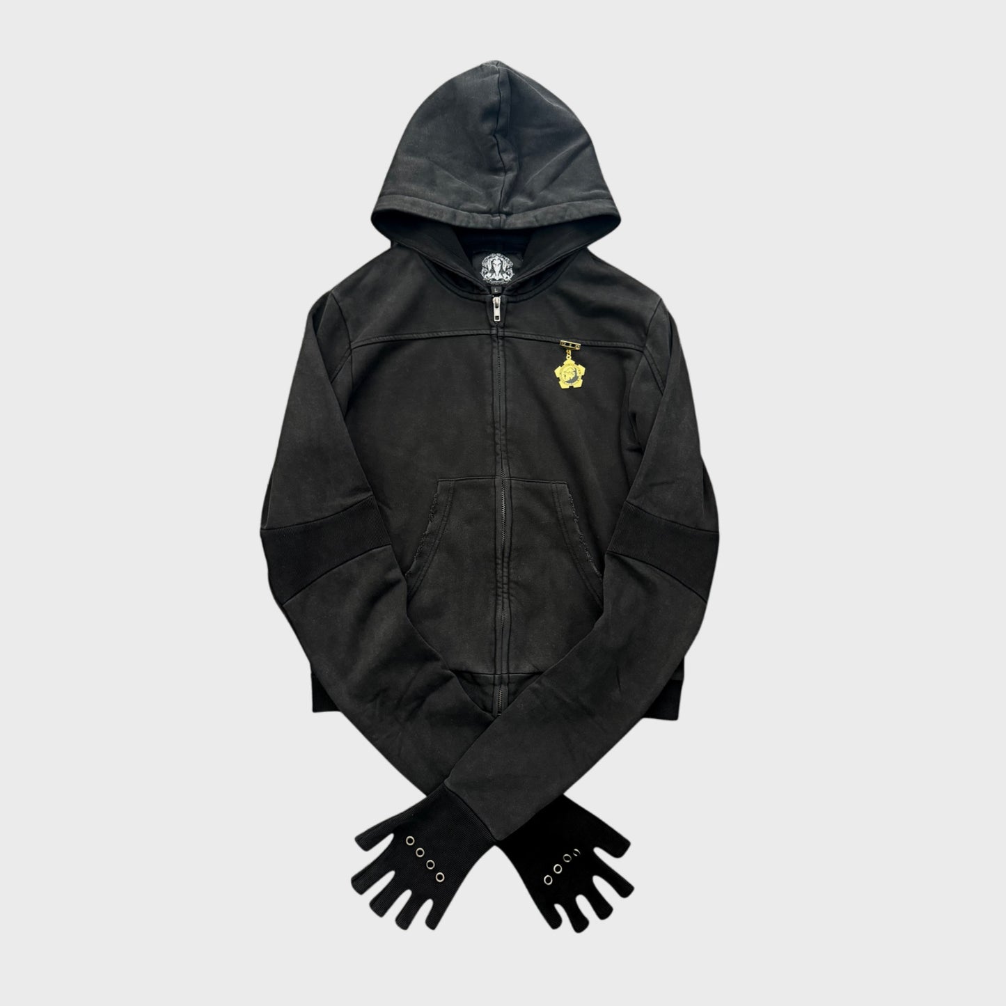 ARCH BOXER ZIP HOODIE AGED BLACK