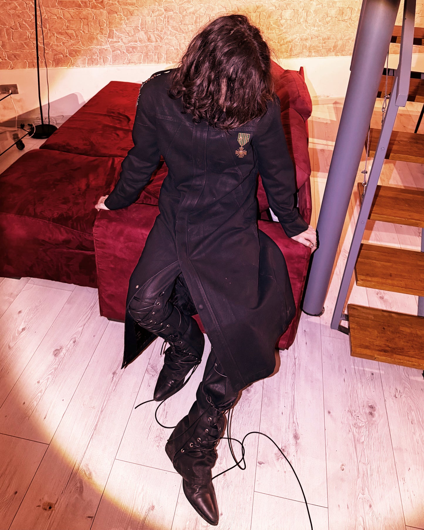 DRACULA LONG DENIM COAT