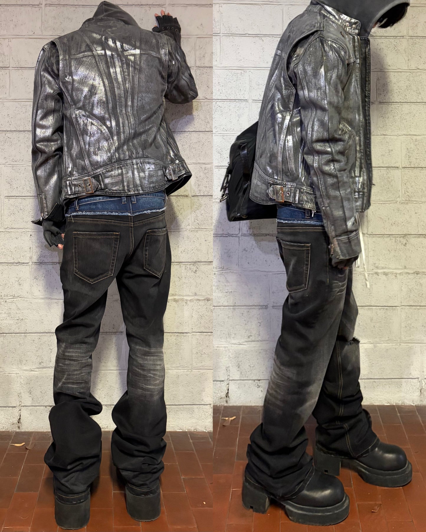 “REVIVAL” BLACK BOOTCUT DENIM