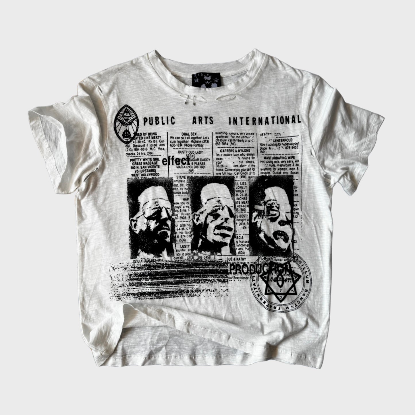 HOLLYWOOD SLUB COTTON T-SHIRT