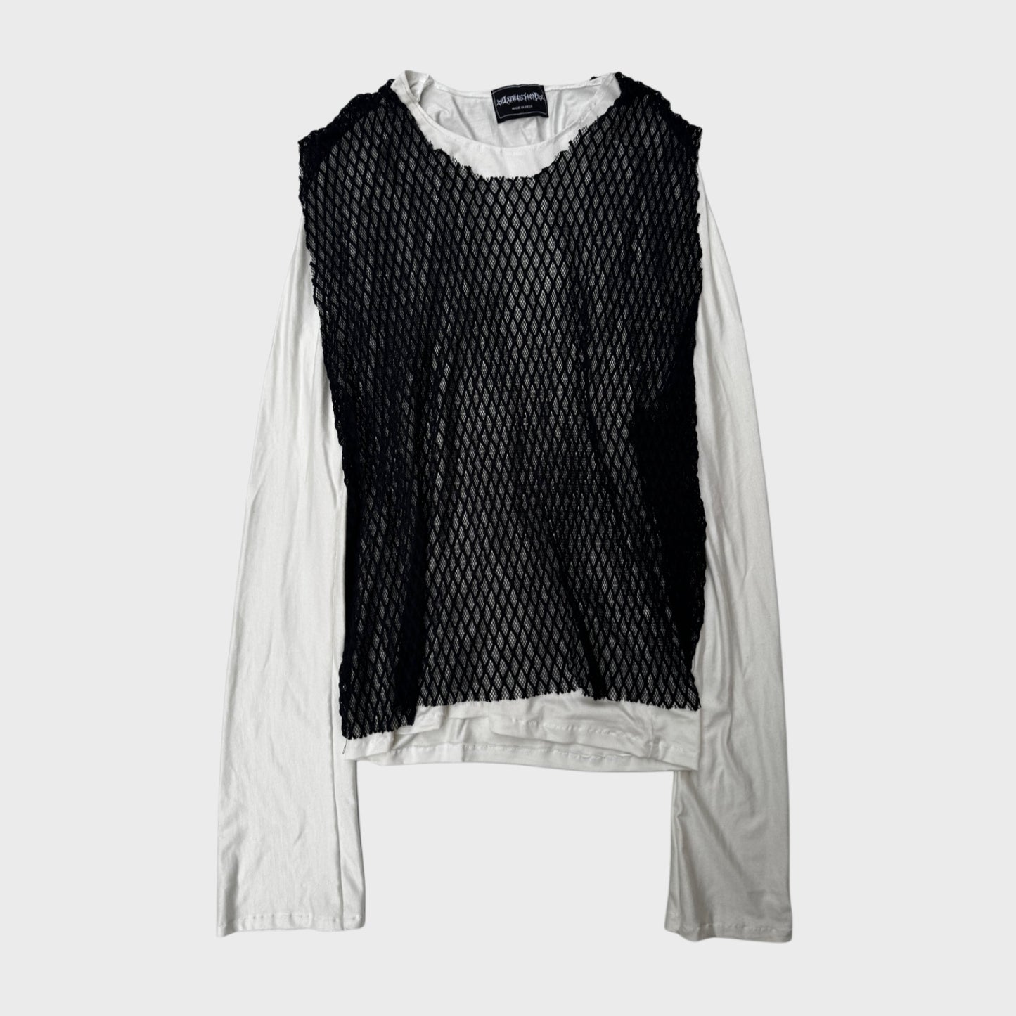 ARTISANAL FISHNET LONG SLEEVE WHITE