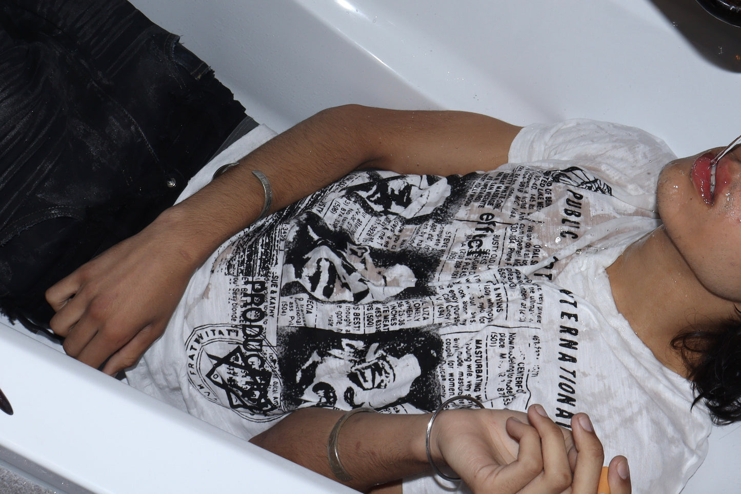 HOLLYWOOD SLUB COTTON T-SHIRT