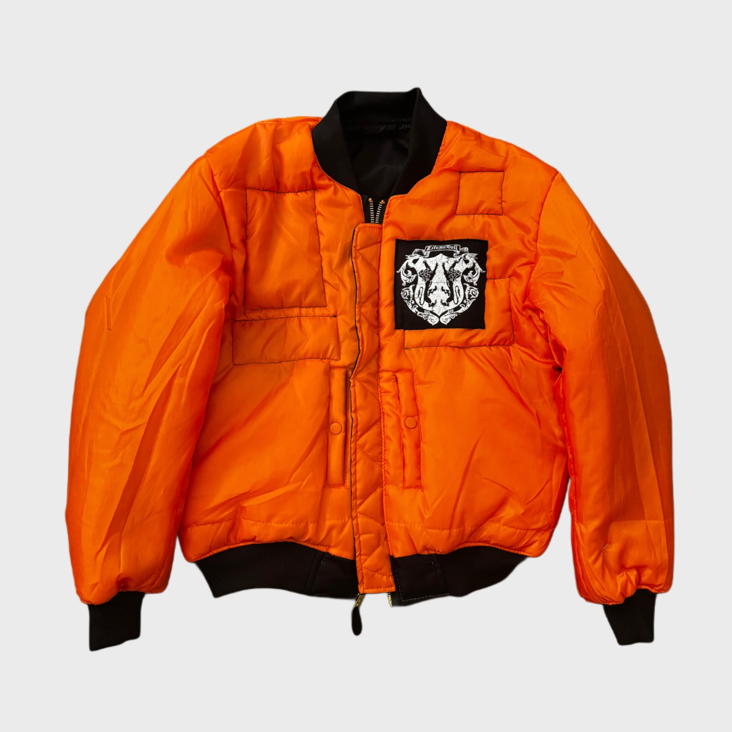 PATCHWORK MA-1 BOMBER JACKET BLACK